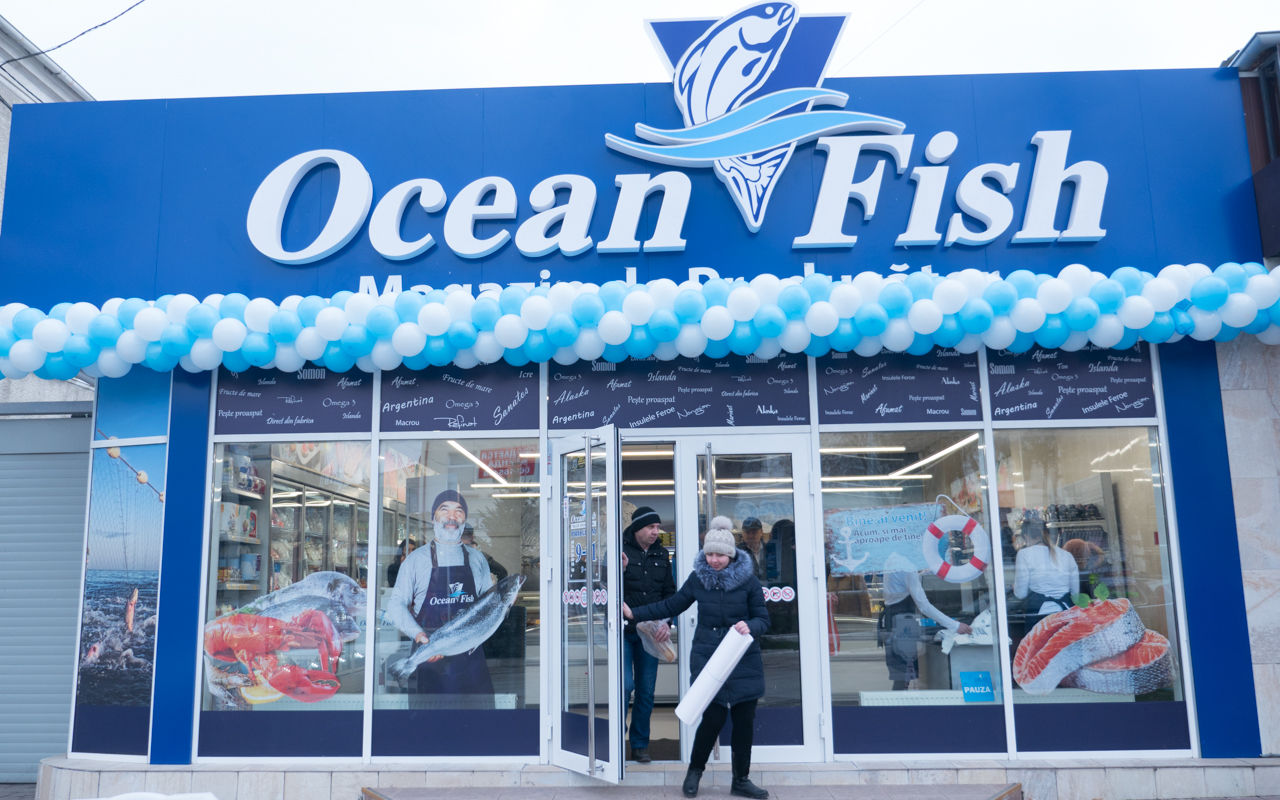Ocean Fish a deschis în Orhei un magazin de fructe de mare adus din întreaga lume