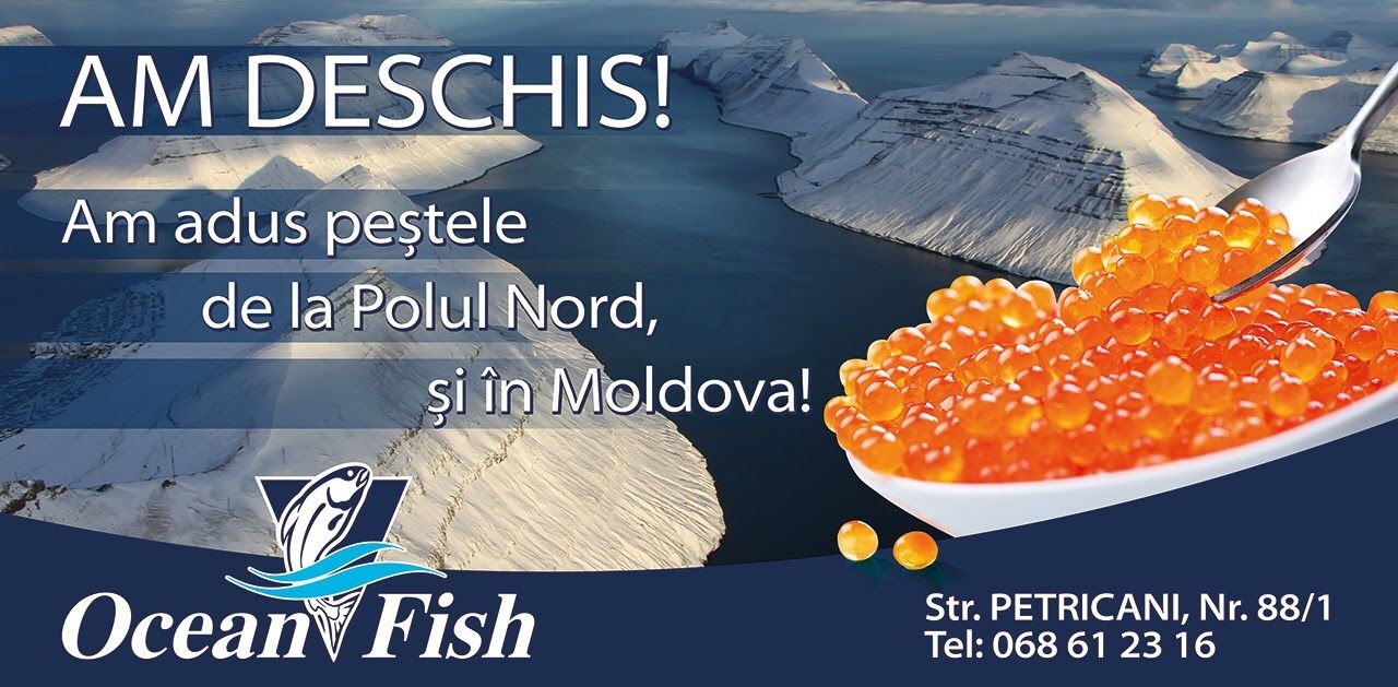 Primul magazin OCEAN FISH deschis în Moldova